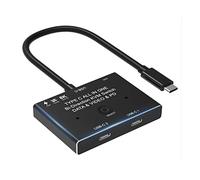 Hopbucan KVM USB C Two-Way Switch 1X2/2X1 USB 3.1 Splitter Data Video Switcher 8K @30Hz PD 100W for PC Monitor Mobile Phone