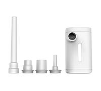 Hopbucan Outdoor Pump Portable Air Pump Camping Equip Compressor Quick Inflate Deflate for Hiking/Float/Air Bed-White