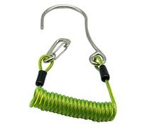 Hopbucan Single Head Dive Reef Rafting Hook Stainless Steel Reef Hook Spiral Coil Spring Cord Dive Safety Accessory - Green