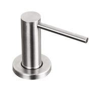 Hopbucan Soap Dispenser for Kitchen Sink Brushed Stainless Steel Countertop Pump Hand Lotion Built in Bottlend Easy Install Easy to Use Silver