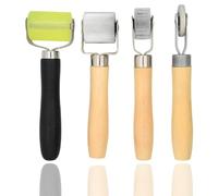 Hopbucan Sound Roller, Sound Deadener Roller Tool Car Sound Deadening Roller Sound Deadener Roller Set, Seam Roller 4 Pcs