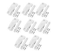 Hopbucan Window Sash Locks, 8 Pack White Window Sash Locks & Latches Replacement for Anti-Theft Protect Family Security