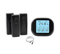 Hopbucan Wireless Digital Thermometer Weather Station Forecaster Indoor Outdoor Temperature Humidity Meter with LCD Screen 1 to 3