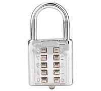 Hopcd Blind people's Metallic zinc alloy lock 10-digit Push Button Combination Password Padlock Blind Button Padlock