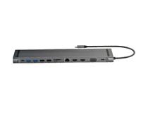 Hopday DC005A USB C Docking Station 13-in-1 HDMI VGA PD LAN 4K NEU