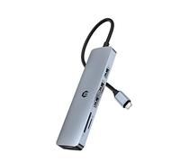 HOPDAY USB C Hub, 6 in 1 USB C Adapter for MacBook Air/Pro, Dual Display 12K HDMI Docking Station