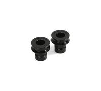Hope Pro 2 Evo / Pro 4 / Pro 5 Front Hub Axle Conversion Kits - Black / 6 Bolt - 15mm Torque Caps (Rockshox Forks Only)