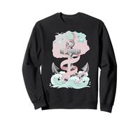Hope Anchors the Soul nautical faith quote anchor art Sweatshirt