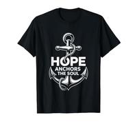Hope Anchors The Soul Value Graphic T-Shirt, Men, Black, L