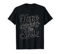 Hope Anchors The Soul Value Graphic T-Shirt, Men, Black, M