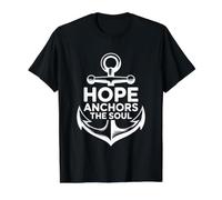 Hope Anchors The Soul Value Graphic T-Shirt, Men, Black, S