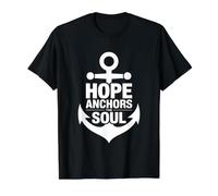Hope Anchors The Soul Value Graphic T-Shirt, Men, Black, XL