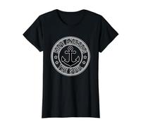 Hope Anchors The Soul Value Graphic T-Shirt, Women, Black, M