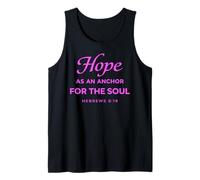 Hope As an Anchor for The Soul Hebrews 6:19 Christian Faith Tank Top