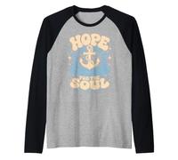 Hope As an Anchor Hebrews 6 19 Bible Verse Raglan Baseball Tee