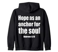 Hope As An Anchor Hebrews 6 19 Bible Verse Zip Hoodie