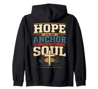 Hope As An Anchor Hebrews 6 19 Bible Verse Zip Hoodie