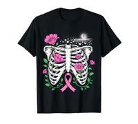 Hope Blooms Within - Breast Cancer Warrior Floral T-Shirt