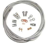 Hope Braided Hose Kit - Silver / Type 0 - Universal Silver