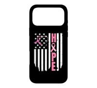 Hope Breast Cancer Awareness American Flag Case for iPhone 17 Pro Max