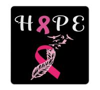 Hope Breast Cancer Awareness Metal Signs 12x12 Inch Custom Dining Room Laundry Porch Wall Decor Metal Plaque Hope Faith Love Strength Flower Wall Art Plaques for Cabin