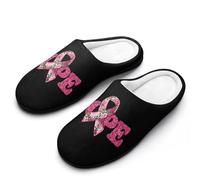 Hope Cancer Mens Slippers Memory Foam Winter Warm Sandals Slip On House Shoes Size 7-14