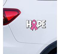 Hope Car Window Stickers Breast Cancer Ribbon Heal Car Decal Window Decal Fighte Cancer Awareness Warrior Vinyl Car Decal Bumper Sticker for Car Window Rear Gift to Mom Women