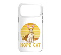 Hope Cat Cornish Rex Yellow Ribbon Childhood Cancer Support Case for iPhone 17 Pro Max