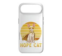 Hope Cat Cornish Rex Yellow Ribbon Childhood Cancer Support Case for iPhone Air