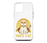 Hope Cat Scottish Fold Yellow Ribbon Childhood Cancer Help Case for iPhone 12/12 Pro