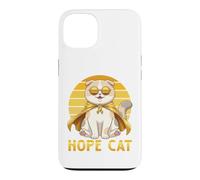 Hope Cat Scottish Fold Yellow Ribbon Childhood Cancer Help Case for iPhone 13