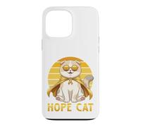 Hope Cat Scottish Fold Yellow Ribbon Childhood Cancer Help Case for iPhone 13 Pro Max