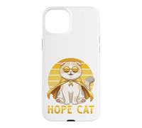 Hope Cat Scottish Fold Yellow Ribbon Childhood Cancer Help Case for iPhone 15 Plus