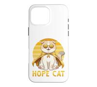 Hope Cat Scottish Fold Yellow Ribbon Childhood Cancer Help Case for iPhone 16 Pro Max
