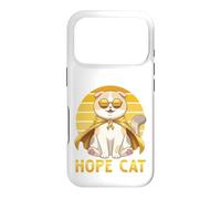 Hope Cat Scottish Fold Yellow Ribbon Childhood Cancer Help Case for iPhone 17 Pro