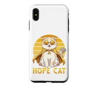 Hope Cat Scottish Fold Yellow Ribbon Childhood Cancer Help Case for iPhone XS Max