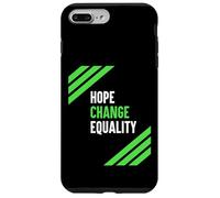 Hope Change Equality - Vote Green Positive Change Message Case for iPhone 7 Plus/8 Plus