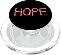 HOPE - Christian Faith Candy Cane Red & White Christmas PopSockets PopGrip for MagSafe