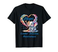 Hope Coats Disease Awareness Cute Elephant Blue Rare Value Graphic T-Shirt