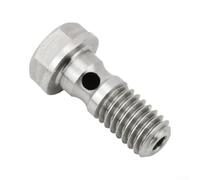 HOPE Compatible for banjo Screw for m6 x 1.0 Silver Finish HOPE | for m6 1.0 thread, fits HOPE calipers, steel construction, silver finish, secure hose connection