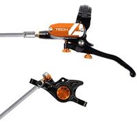 Hope Disc Brake - Tech 4 X2 - No Rotor - Braided Left Black/Orange