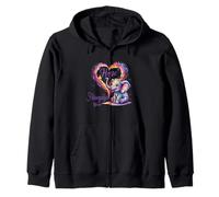 Hope Elephant fibromyalgia Awareness Ribbon Zip Hoodie