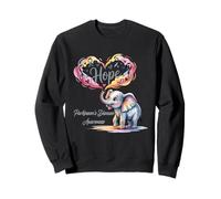Hope Elephant Parkinson's Disease Awareness Gray Ribbon Sweatshirt