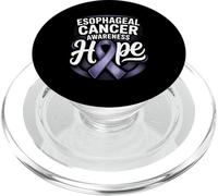 Hope Esophageal Cancer Awareness Ribbon Support PopSockets PopGrip for MagSafe