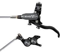 Hope EVO GR4 4-Piston Hydraulic Disc Brake & Lever Set - Left Hand, Post Mount, Braided Hose, Steel Components, Gravity & E-Bike Performance