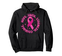 Hope Faith Strength Courage Pullover Hoodie