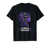 Hope Faith Strength Cure - Lupus Awareness T-Shirt
