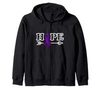 Hope Fibromyalgia Awareness Zip Hoodie