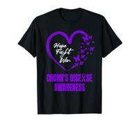 Hope Fight Win Crohn's Disease Awareness Support T-Shirt