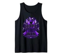Hope Fight Win Memory Support Alzheimer's Awareness Purple Tank Top